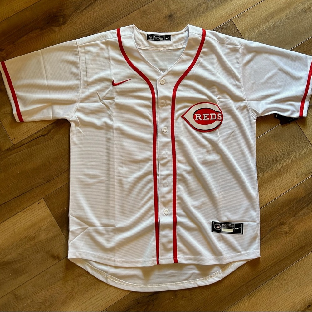 Elly De La Cruz Cincy Reds #44 Men’s White Baseball Jersey XXL - Picture 3 of 4